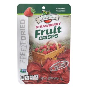 Brothers All Natural, Fruit Crisps, Strawberry, Case Of 24, 0.26 Oz.