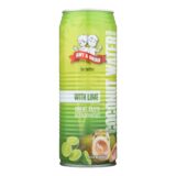 Amy And Brian, Coconut Water With Lime, Case Of 12, 17.5 Fl Oz