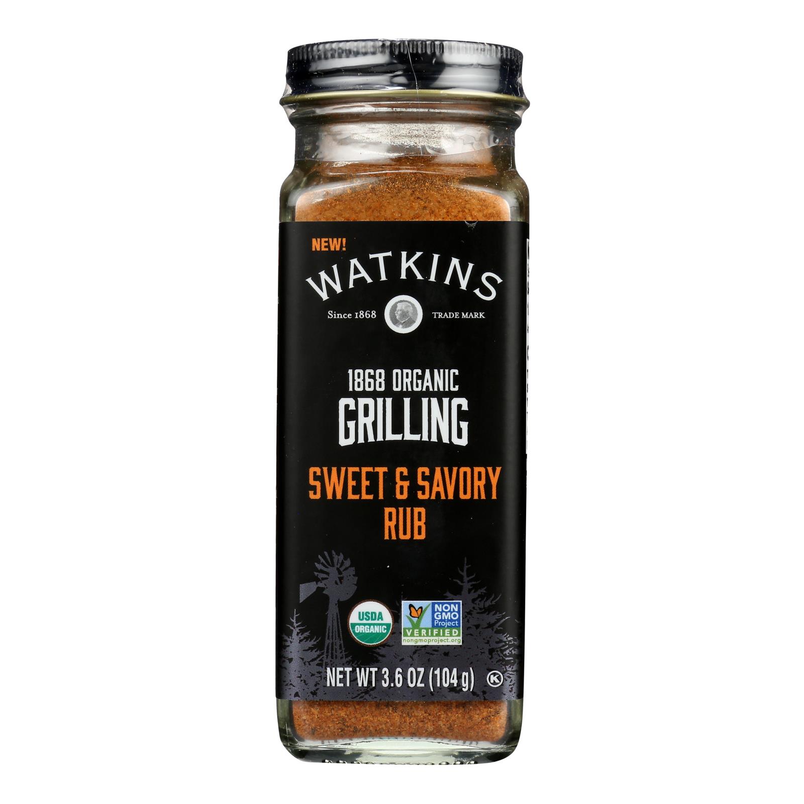 Watkins - Rub Sweet-savory - Case Of 3-3.6 Oz