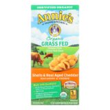 Annies Homegrown Macaroni And Cheese, Organic, Grass Fed, Shells And Real Aged Cheddar, 6 Oz, Case Of 12