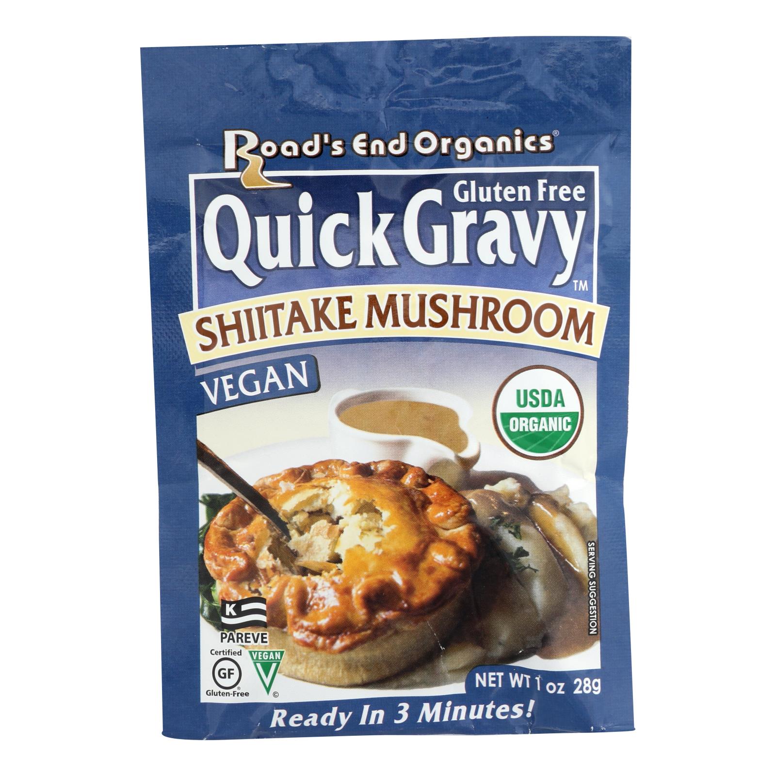Road's End Organics Gravy Mix, Organic, Shiitake Mushroom, 1 Oz, Case Of 12