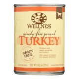Wellness Pet Products Canned Dog Food,95% Turkey, Case Of 12, 13.2 Oz