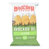 Boulder Canyon, Kettle Chips, Avocado Oil Jalapeno, Case Of 12, 5.25 Oz.