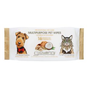 Giovanni Hair Care Products - Pet Wipes Oat & Coconut - 1 Each-75 Ct