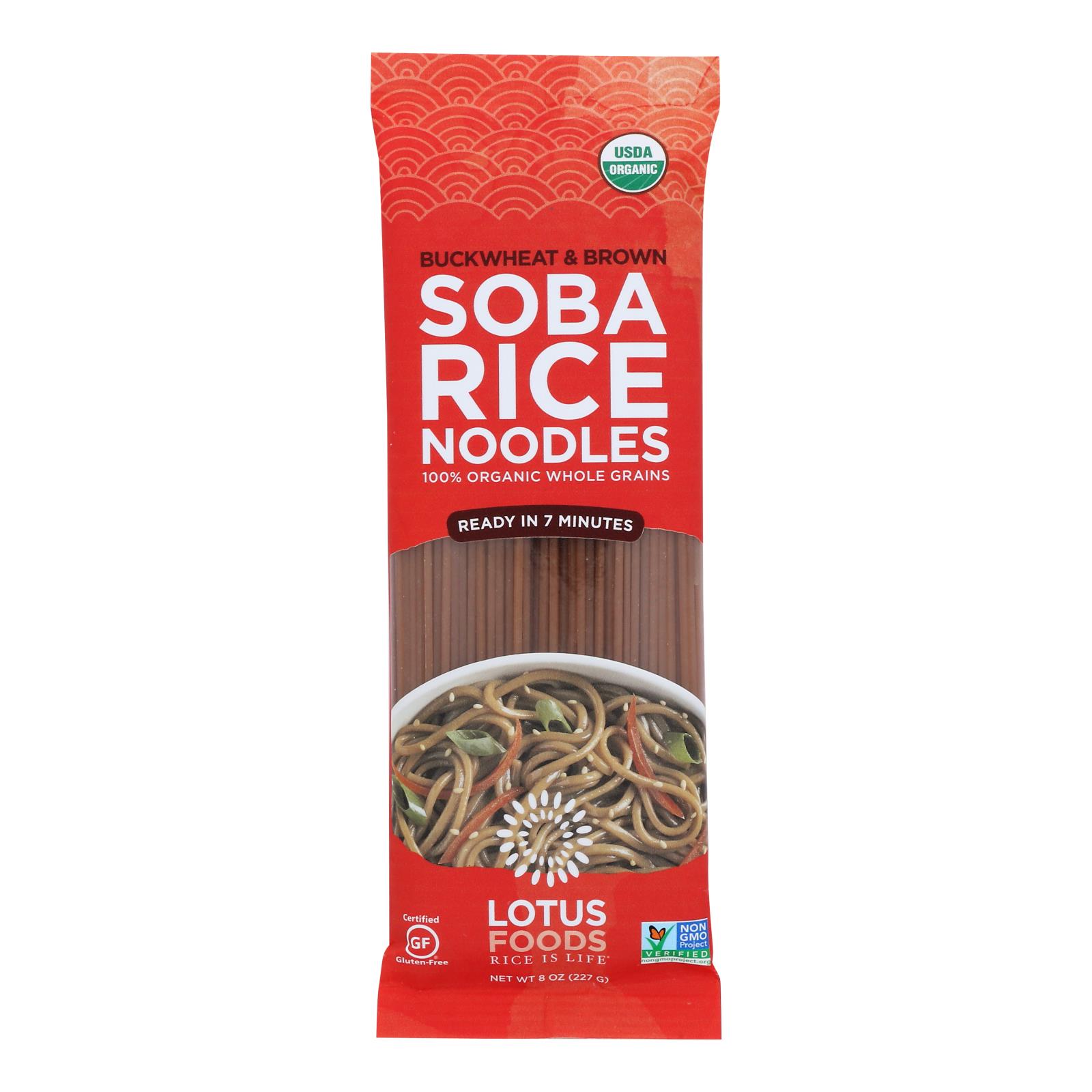 Lotus Foods - Ndls Organic Bkwt-bn Rc Soba - Case Of 8-8 Oz