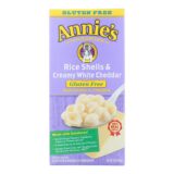 Annies Homegrown Macaroni And Cheese, Rice Shells And Creamy White Cheddar, Gluten Free, 6 Oz, Case Of 12