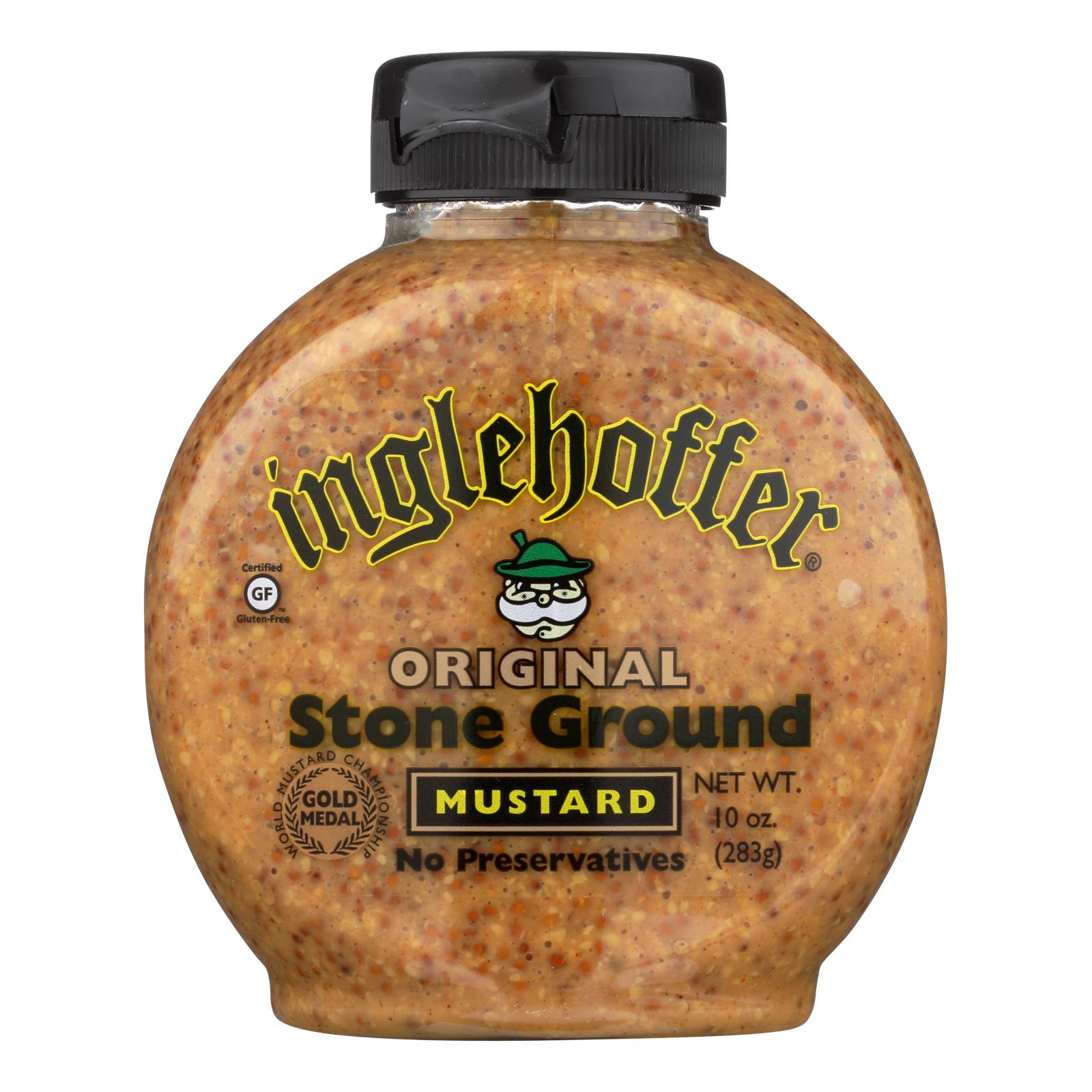 Inglehoffer, Mustard, Original Stone Ground, Case Of 6, 10 Oz.