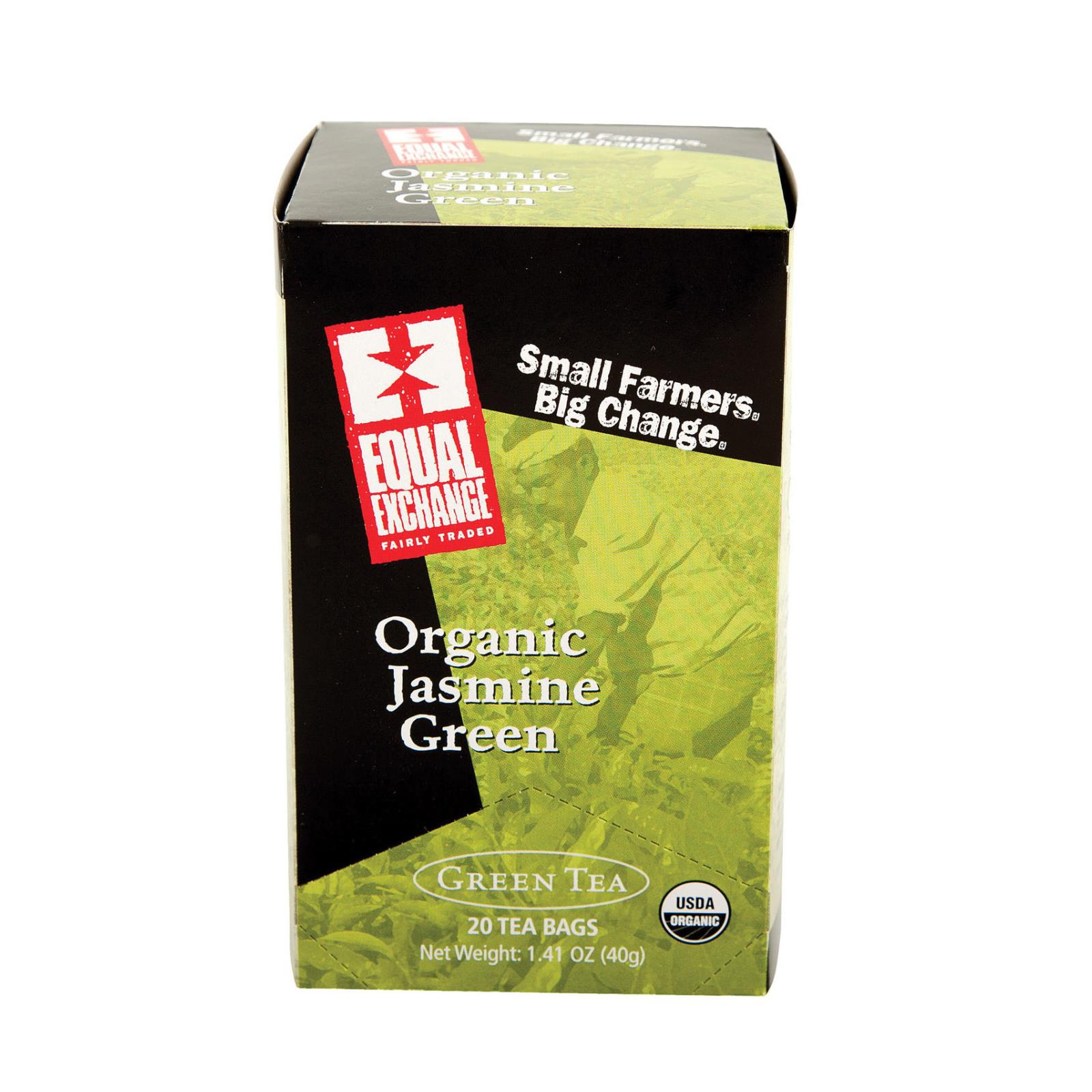 Equal Exchange Organic Jasmine Green Tea, Jasmine, Case Of 6, 20 Bags - Image 2