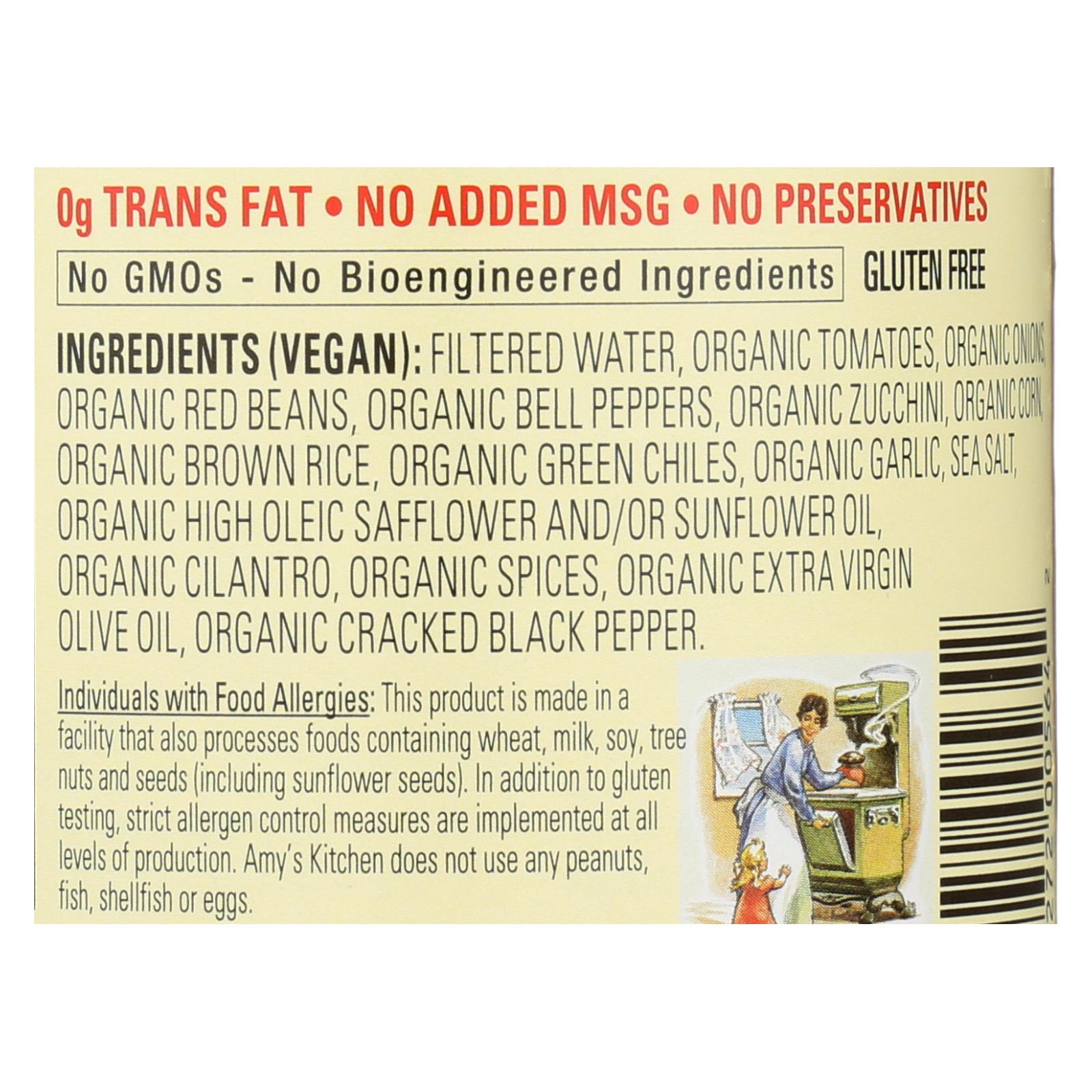 Amy's, Organic Spanish Rice & Red Bean Soup, Case Of 12, 14.7 Oz - Image 2