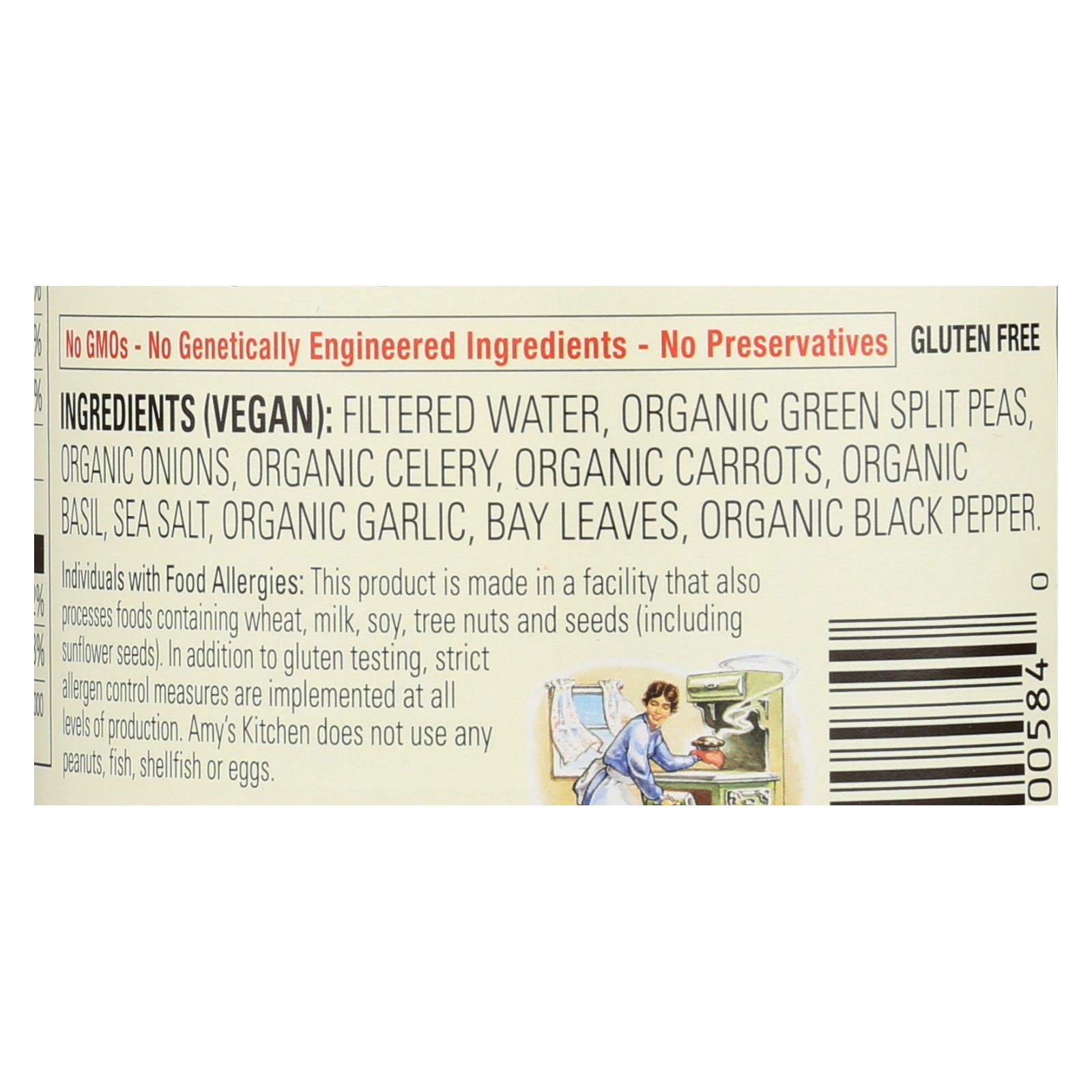 Amy's, Organic Low Salt Split Pea Soup, Case Of 12, 14.1 Oz - Image 3