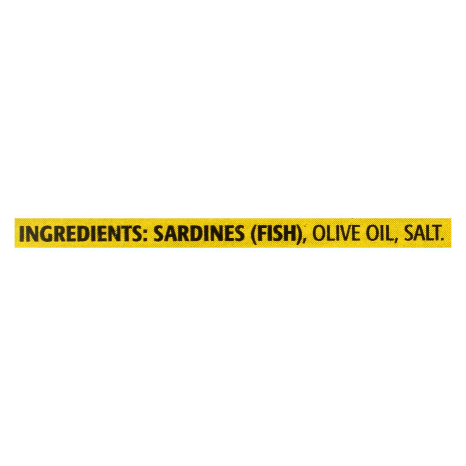 Season Brand Sardines In Pure Olive Oil, Salt Added, Case Of 12, 4.375 Oz. - Image 3
