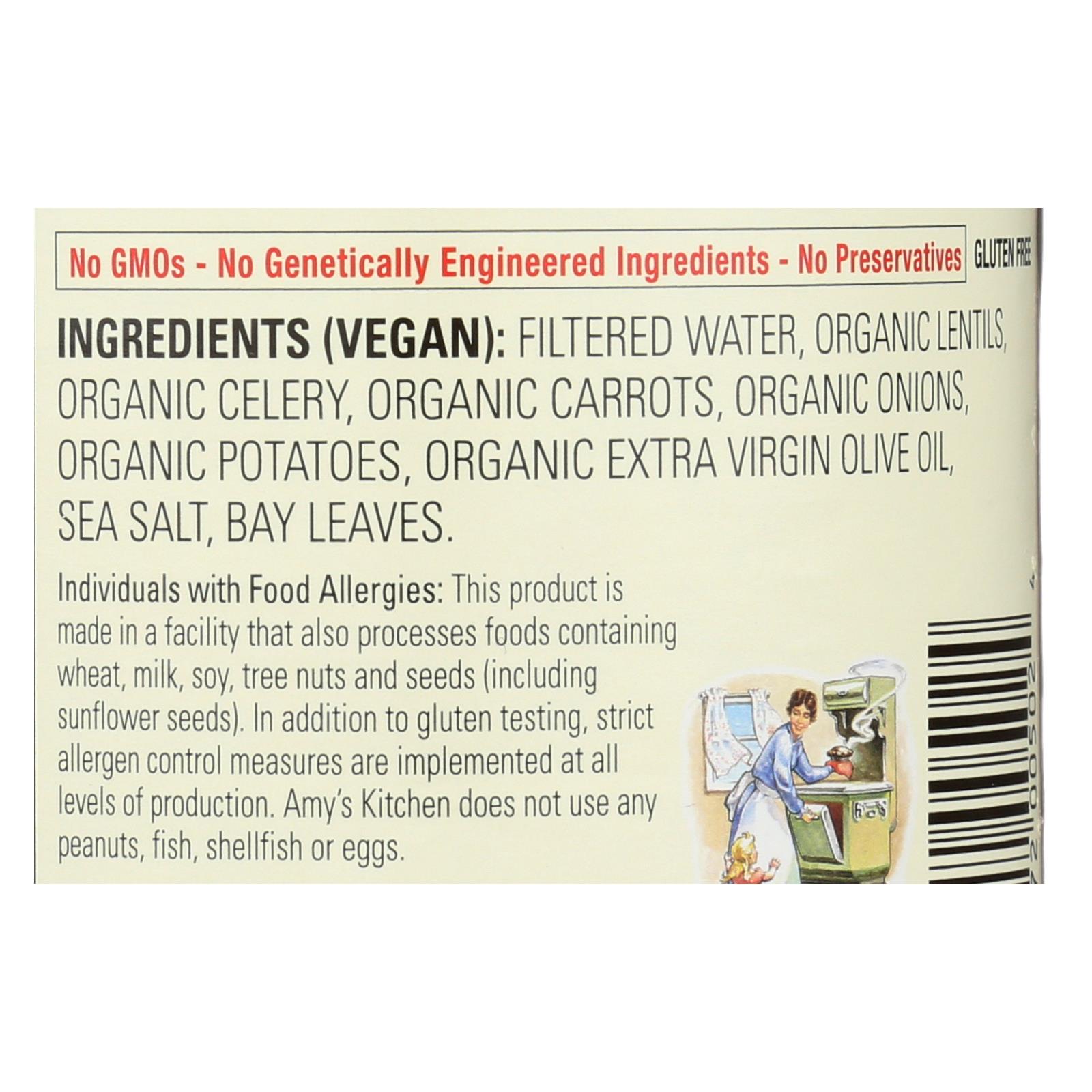 Amy's, Organic Lentil Soup, Case Of 12, 14.5 Oz - Image 2