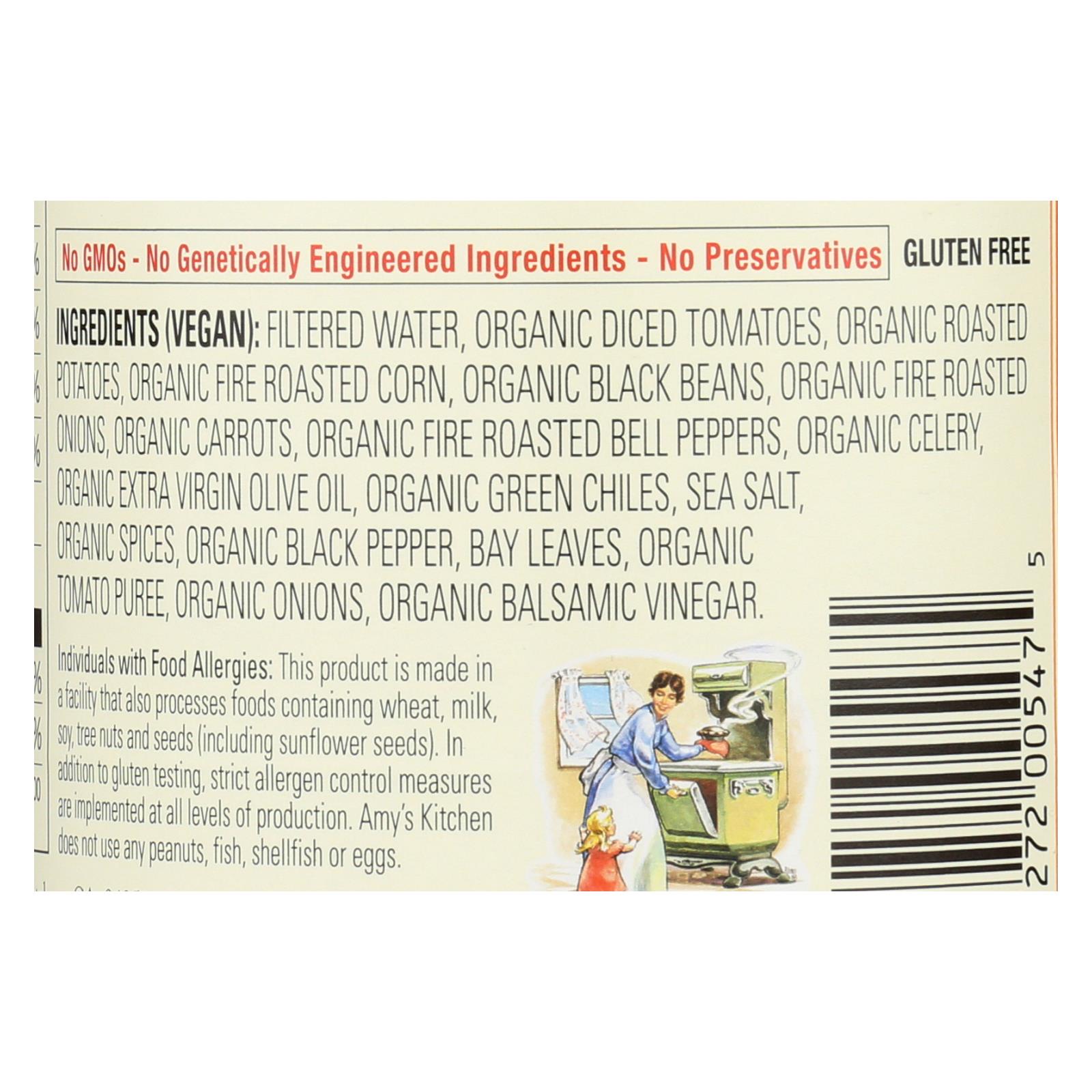 Amy's, Organic Fire Roasted Southwestern Vegetable Soup, Case Of 12, 14.3 Oz - Image 2