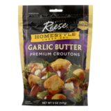 Reese Croutons Homestyle Garlic Butter, Case Of 12, 5 Oz.