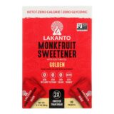 Lakanto, Monkfruit Sweetener Sticks, 30 Count, Case Of 8, 3.17 Oz.