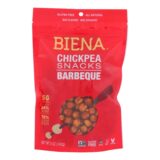 Biena Chickpea Snacks, Barbeque, Case Of 8, 5 Oz.