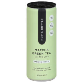 Pop & Bottle - Grn-tea Matcha Latte - Case Of 12-8 Fz