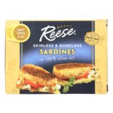 Reese Sardines, Skinless Boneless In Olive Oil, Case Of 10, 3.75 Oz