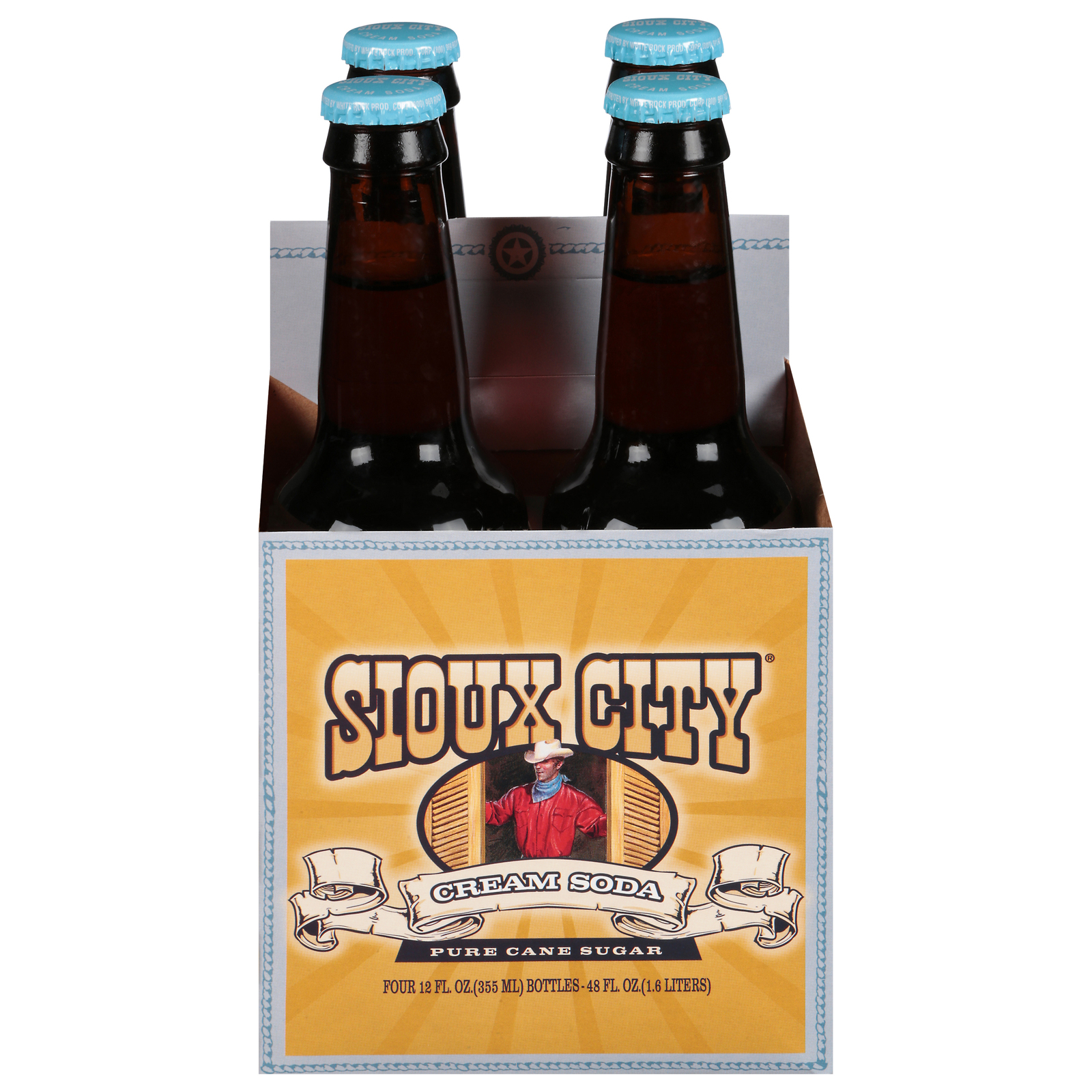 Sioux City Cream Soda - Case Of 6 - 4-12 Oz
