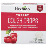 Herbion Naturals, Cough Drops Cherry, 1 Each, 18 Ct