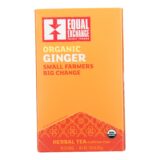 Equal Exchange - Tea Ginger - Case Of 6-20 Ct
