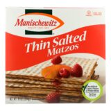 Manischewitz, Thin Matzo Cracker, Salted, Case Of 12, 10 Oz.