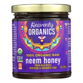Heavenly Organics Organic Honey, Wild Forest, Case Of 6, 12 Oz.