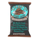 Dirty Chips, Potato Chips, Cracked Pepper And Salt, Case Of 25, 2 Oz