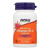 Now Foods - Vitamin D-3 2000iu - 1 Each-120 Sgel
