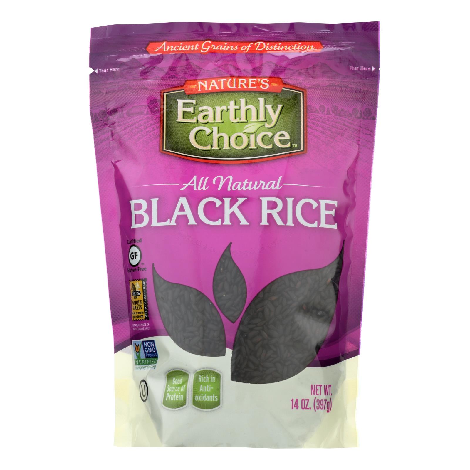 Nature's Earthly Choice Black Rice, Case Of 6, 14 Oz.