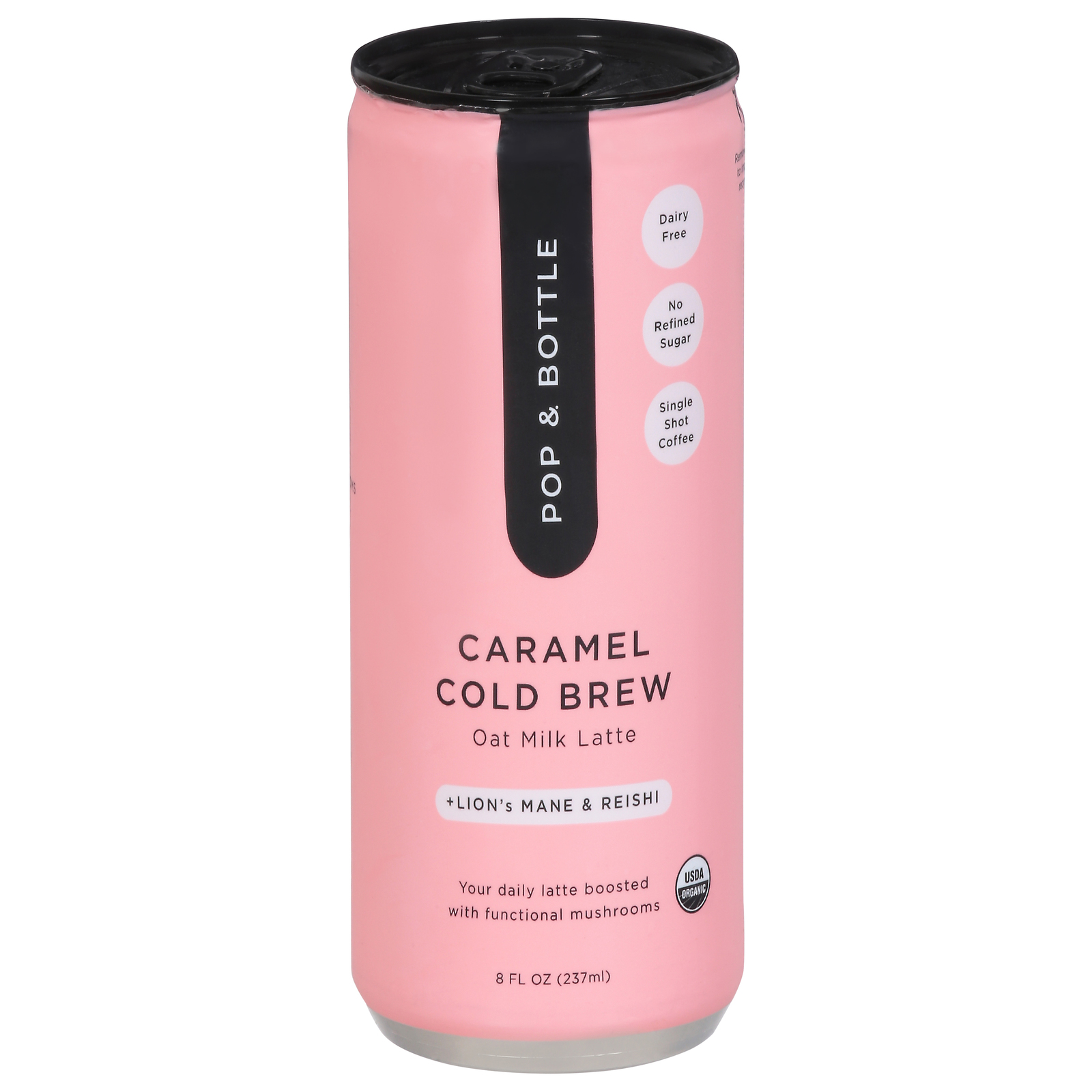 Pop & Bottle - Cld-brw Caramel Latte - Case Of 12-8 Fz