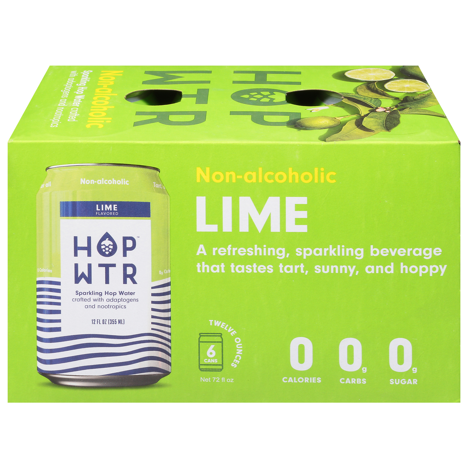 Hop Water - Hop Water Spk Lime 6pk - Case Of 4-6-12 Fz