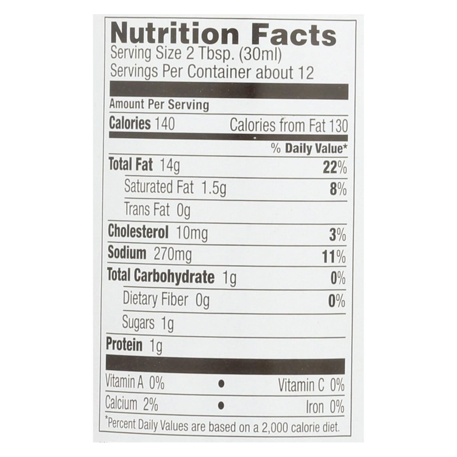 Brianna's, Salad Dressing, Asiago Caesar, Case Of 6, 12 Fl Oz. - Image 3