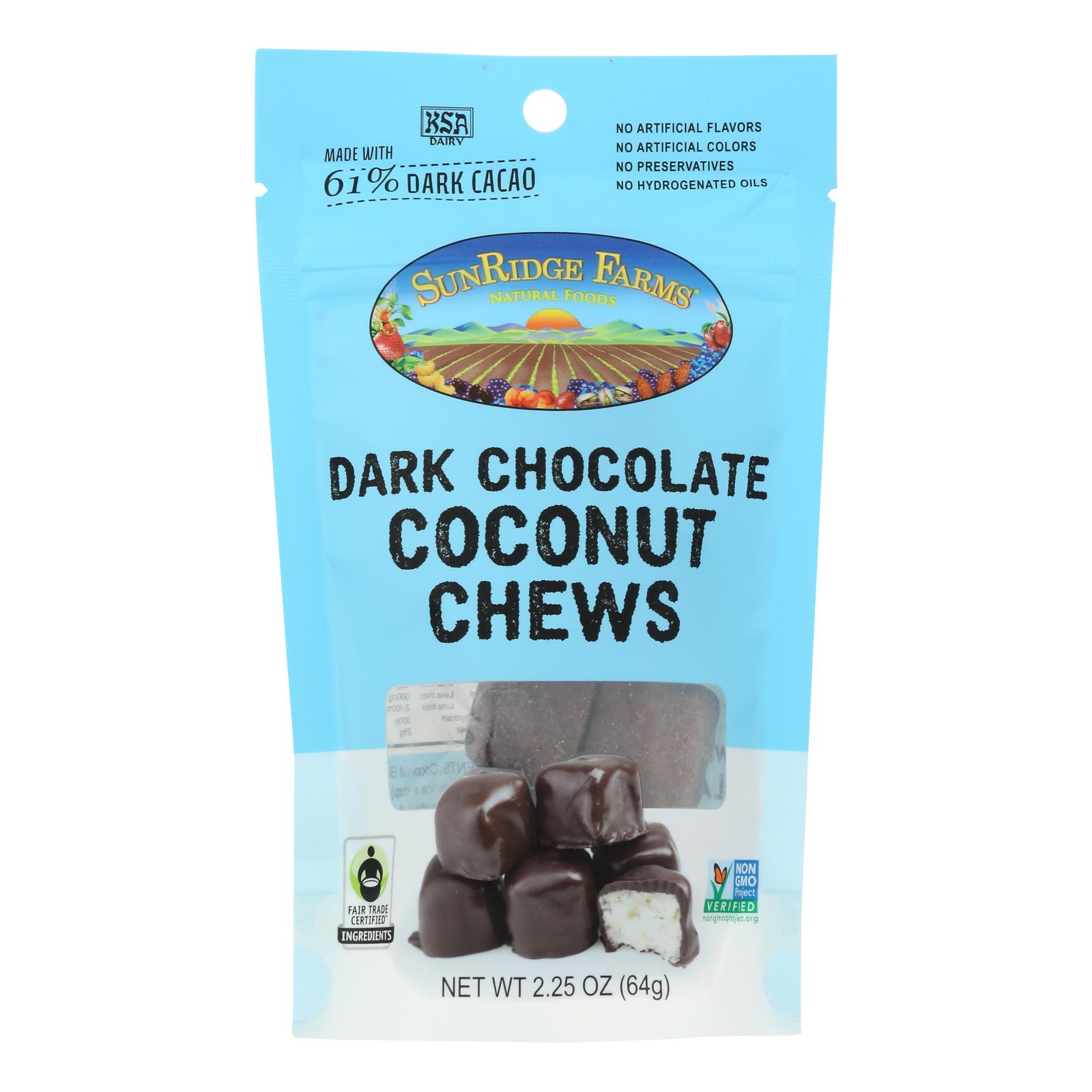 Sunridge Farms Coconut Chews, Case Of 8, 2.25 Oz
