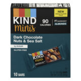 Kind - Bar Mini Dark Chocolate Nut Sea Salt - Case Of 8-10-.7 Oz