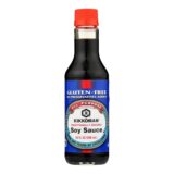 Kikkoman Soy Sauce, Gluten Free, Case Of 6, 10 Fl Oz.