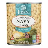 Eden No Salt Added Organic Navy Beans , Case Of 12, 29 Oz