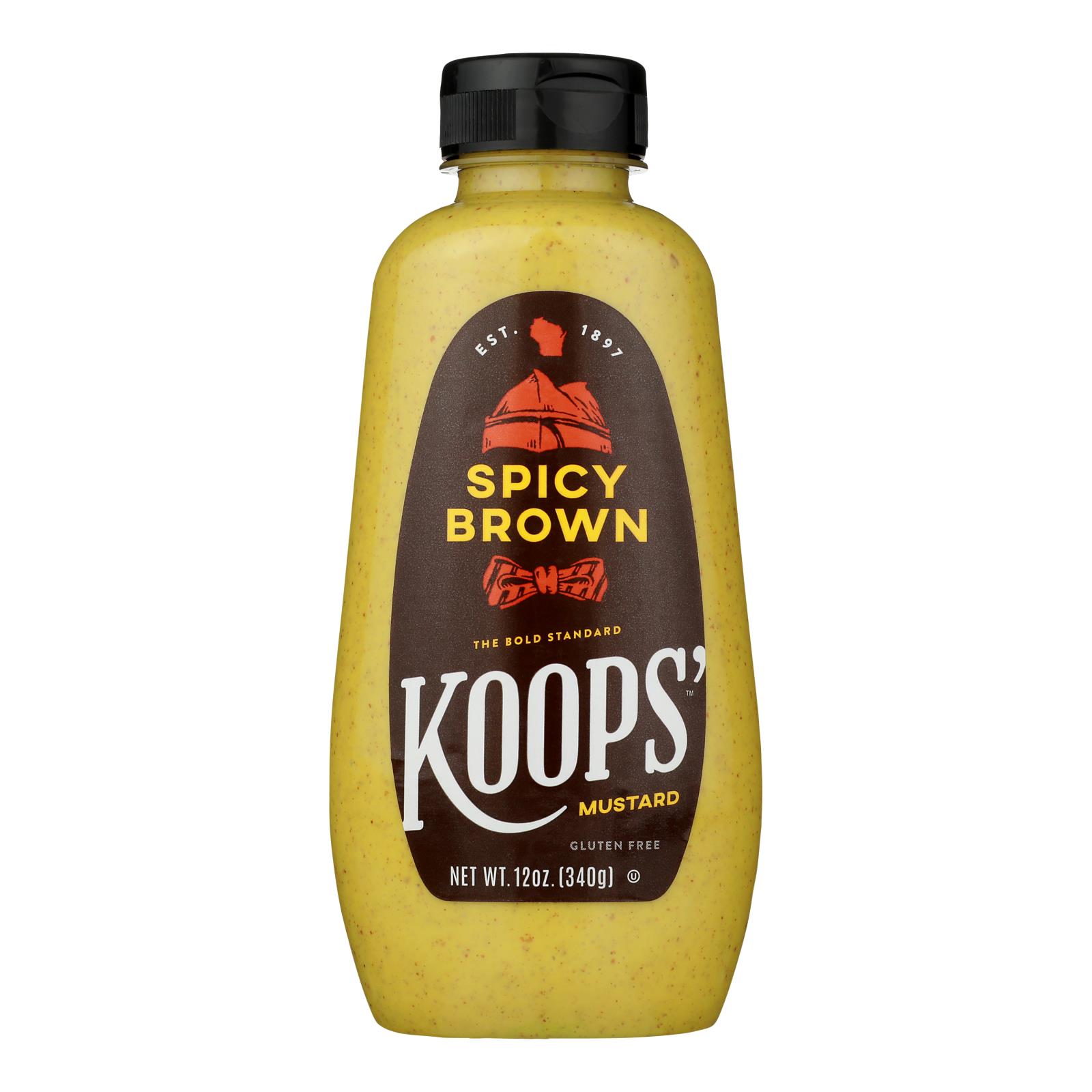 Koops', Mustard Deli Style, Case Of 12, 12 Oz