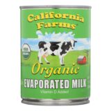 California Farms Organic Evaporated Milk, Case Of 24, 12 Fl Oz