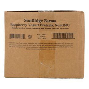 Sunridge Farms All Natural Raspberry Yogurt Pretzels, Single Bulk Item, 10lb