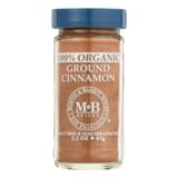 Morton And Bassett 100% Organic Ground Cinnamon, Case Of 3, 2.3 Oz
