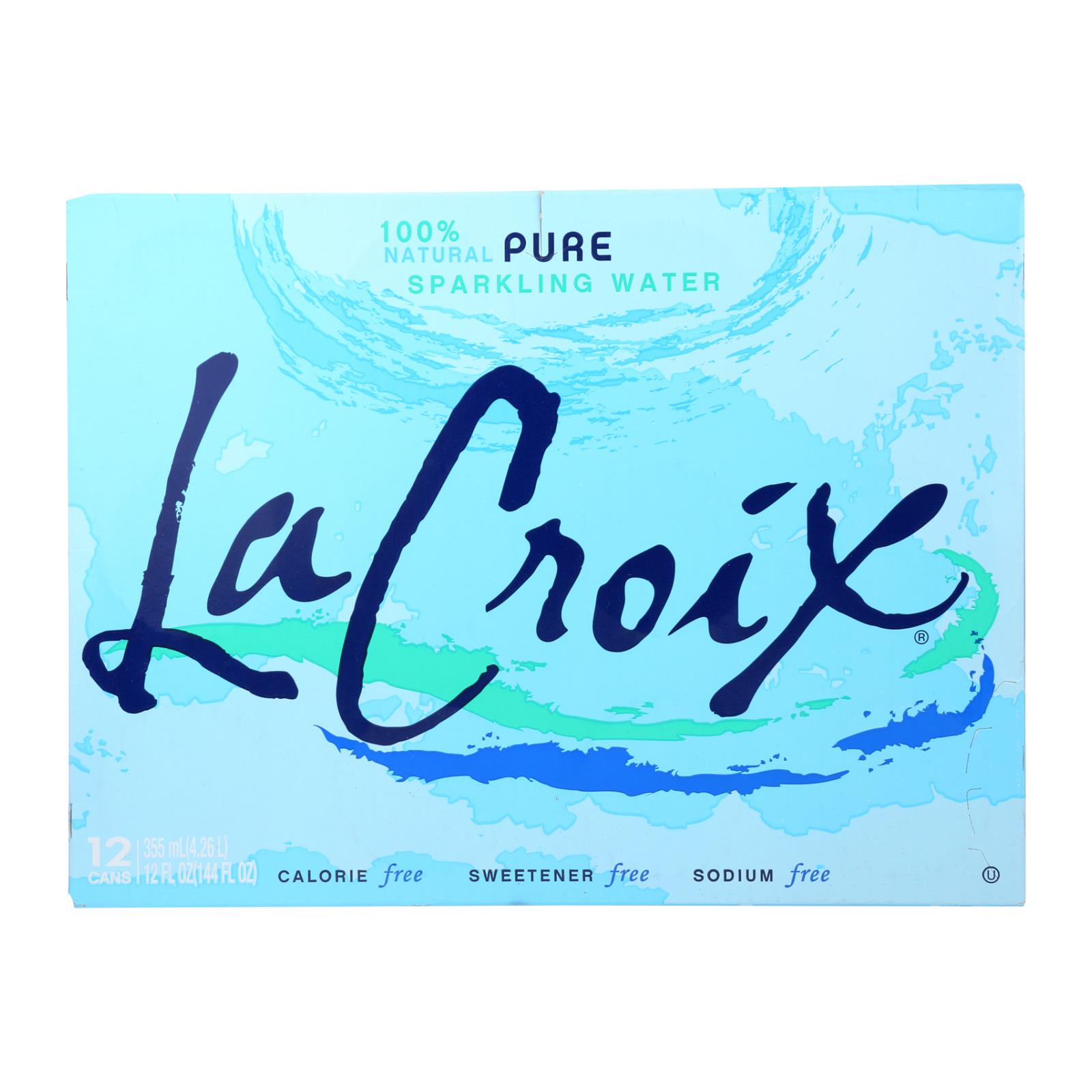 Lacroix Natural Sparkling Water, Case Of 2, 12 Fl Oz.