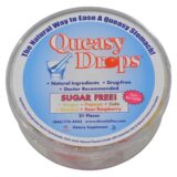 Three Lollies Queasy Drops Ginger Papaya Cola Banana Sour Raspberry, 21 Pieces