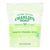 Charlies Soap Laundry Detergent, 100 Loads, Powder, 2.64 Lb, Case Of 6