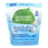Seventh Generation Laundry Detergent, Packs, Case Of 8, 45 Count