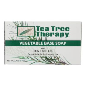 Tea Tree Therapy Vegetable Base Soap With Tea Tree Oil, 3.9 Oz