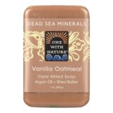 One With Nature Dead Sea Mineral Vanilla Oatmeal Soap, 7 Oz