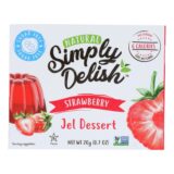 Simply Delish Jel Dessert, Strawberry, Case Of 6, 1.6 Oz.