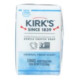 Kirk's Natural Castile Soap Original, 4 Oz Each / Pack Of 3
