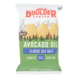 Boulder Canyon, Avocado Oil Canyon Cut Potato Chips, Sea Salt, Case Of 12, 5.25 Oz.